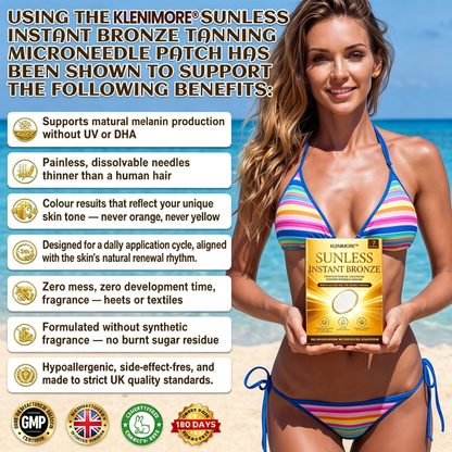 𝑶𝒇𝒇𝒊𝒄𝒊𝒂𝒍 𝑺𝒕𝒐𝒓𝒆 | ☀️☀️ KLENIMORE™  𝐒𝐮𝐧𝐥𝐞𝐬𝐬 𝐈𝐧𝐬𝐭𝐚𝐧𝐭 𝐁𝐫𝐨𝐧𝐳𝐞 𝐓𝐚𝐧𝐧𝐢𝐧𝐠 𝐌𝐢𝐜𝐫𝐨𝐧𝐞𝐞𝐝𝐥𝐞 𝐏𝐚𝐭𝐜𝐡 🇺🇸 (𝐉𝐮𝐬𝐭 𝐨𝐧𝐜𝐞 𝐚 𝐝𝐚𝐲) 𝐕𝐢𝐬𝐢𝐛𝐥𝐞 𝐁𝐫𝐨𝐧𝐳𝐞 𝐆𝐥𝐨𝐰 𝐢𝐧 𝟕 𝐃𝐚𝐲𝐬 ✅ 𝐍𝐨 𝐔𝐕, 𝐍𝐨 𝐎𝐫𝐚𝐧𝐠𝐞, 𝐍𝐨 𝐒𝐭𝐫𝐞𝐚𝐤𝐬, 𝐍𝐨 𝐃𝐇𝐀, 𝐍𝐨 𝐌𝐞𝐬𝐬.